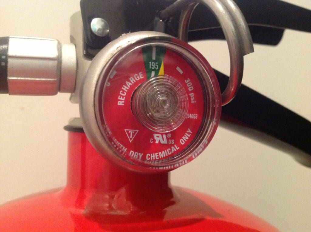fire extinguisher recharge gauge