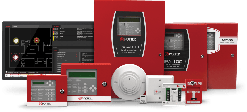 Potter Fire Alarm and Security products